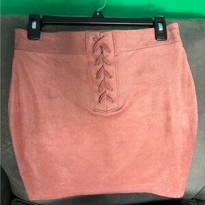 Coral Pink Forever 21 Skirt- size Large